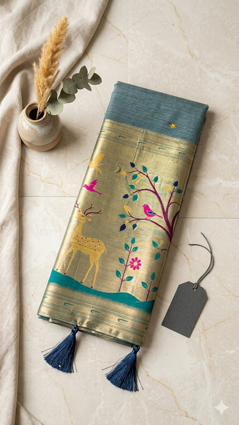 1002582638 JAMDANI PAITHANI 8 - Image 1