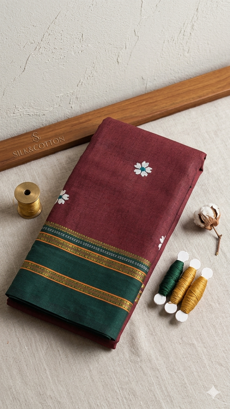 1002583614 Jasmine Silk Saree 6 - Image 1
